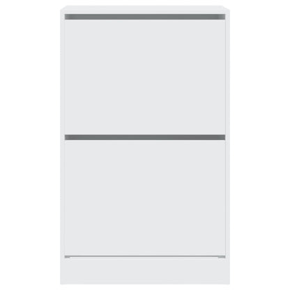 Schoenenkast 60X34X96,5 Cm Bewerkt Hout Wit 60 x 34 x 96.5 cm
