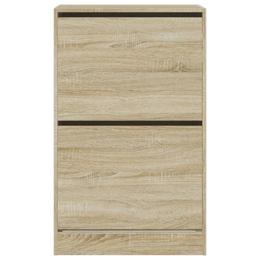 Schoenenkast 60X34X96,5 Cm Bewerkt Hout Kleurig Sonoma Eiken 60 x 34 x 96.5 cm