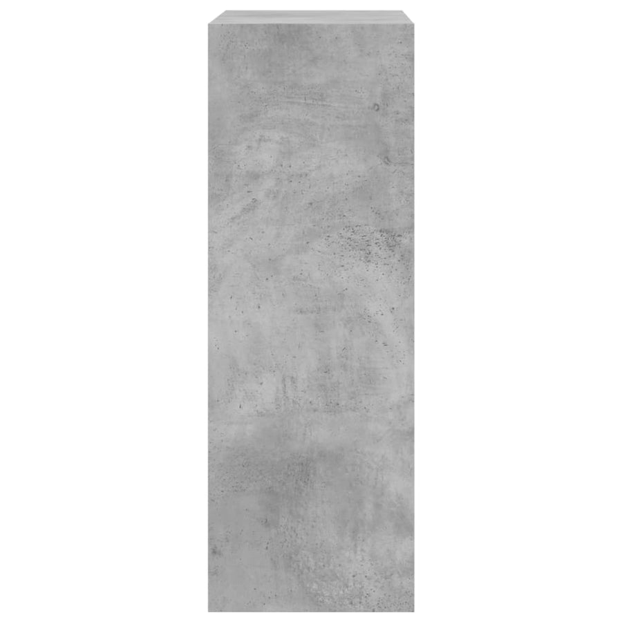 Schoenenkast 60X34X96,5 Cm Bewerkt Hout Betongrijs 60 x 34 x 96.5 cm