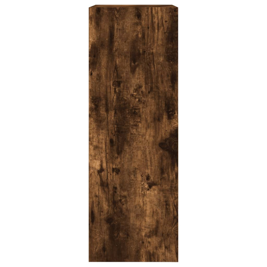 Schoenenkast 60X34X96,5 Cm Bewerkt Hout Kleurig Gerookt Eiken 60 x 34 x 96.5 cm