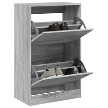 Schoenenkast 60X34X96,5 Cm Bewerkt Hout Eikenkleur Grijs Sonoma 60 x 34 x 96.5 cm