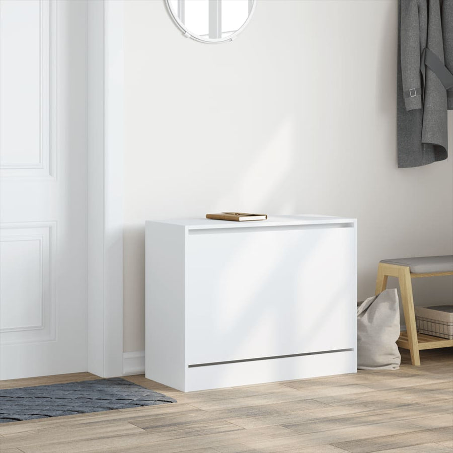 Schoenenkast Bewerkt Hout Wit 80 x 34 x 63 cm