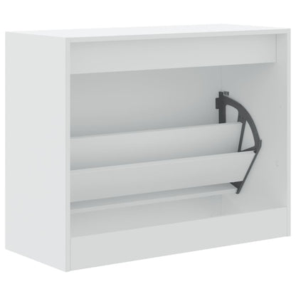Schoenenkast Bewerkt Hout Wit 80 x 34 x 63 cm