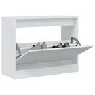 Shoe cabinet 80x34x63 cm engineered wood white