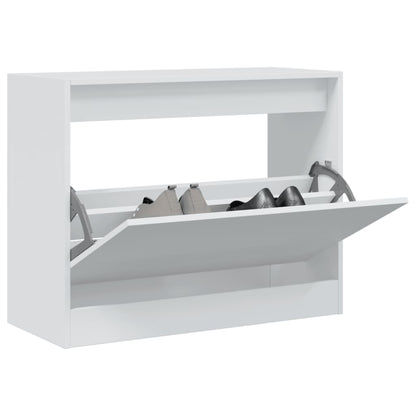 Schoenenkast Bewerkt Hout Wit 80 x 34 x 63 cm