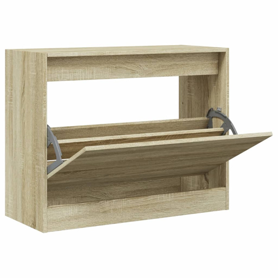 Schoenenkast Bewerkt Hout Kleurig Sonoma Eiken 80 x 34 x 63 cm