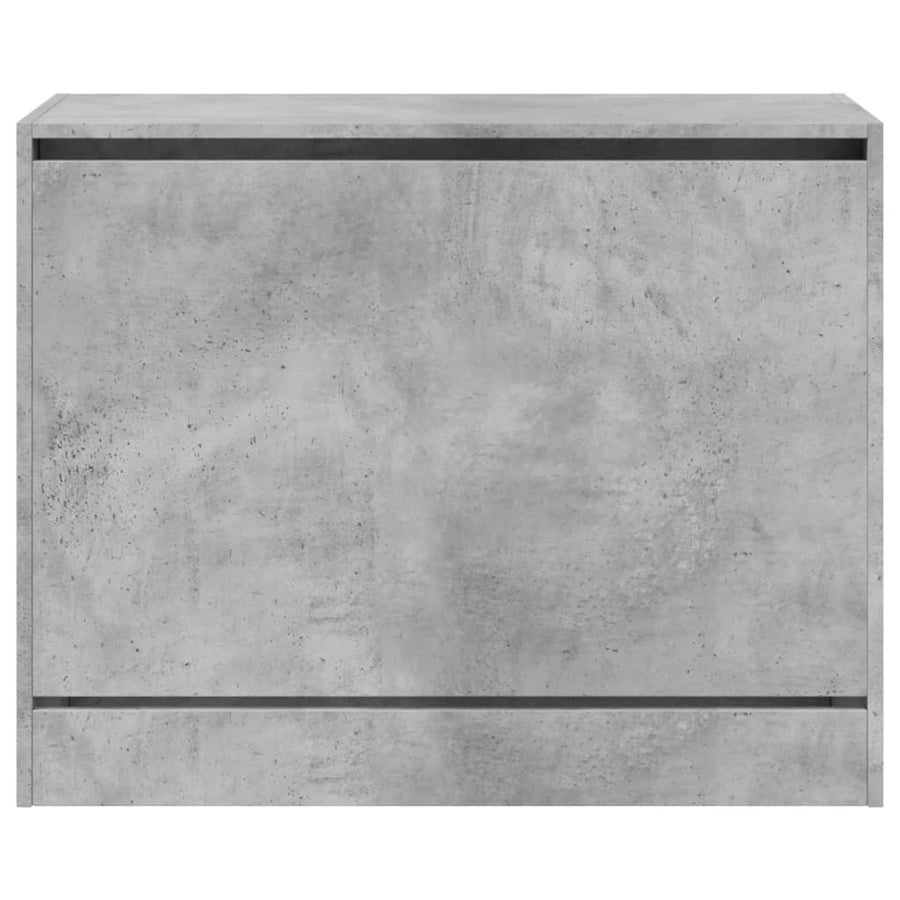 Schoenenkast Bewerkt Hout Betongrijs 80 x 34 x 63 cm