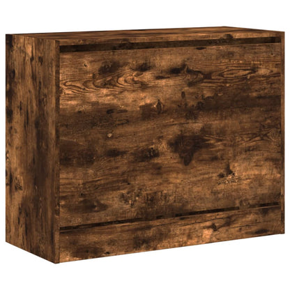 Schoenenkast Bewerkt Hout Kleurig Gerookt Eiken 80 x 34 x 63 cm