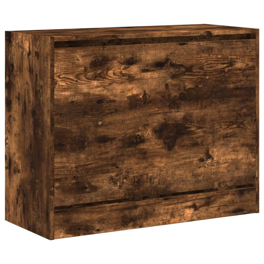 Schoenenkast Bewerkt Hout Kleurig Gerookt Eiken 80 x 34 x 63 cm