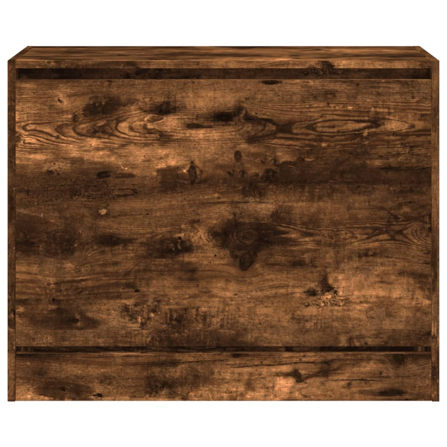 Schoenenkast Bewerkt Hout Kleurig Gerookt Eiken 80 x 34 x 63 cm
