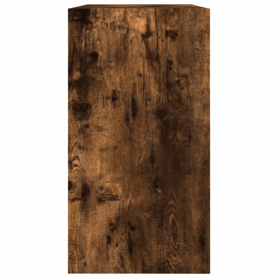 Schoenenkast Bewerkt Hout Kleurig Gerookt Eiken 80 x 34 x 63 cm