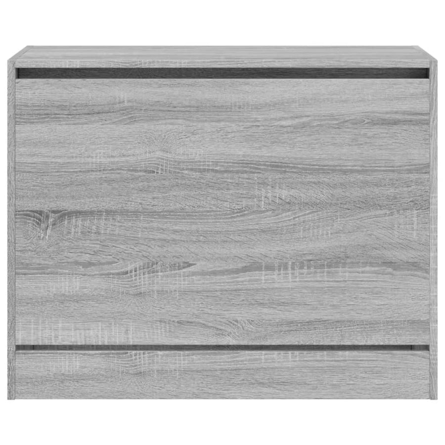 Schoenenkast Bewerkt Hout Eikenkleurig Grijs Sonoma 80 x 34 x 63 cm