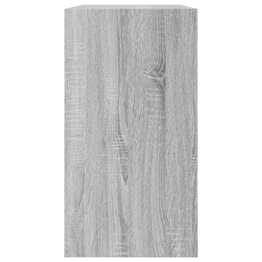 Schoenenkast Bewerkt Hout Eikenkleurig Grijs Sonoma 80 x 34 x 63 cm