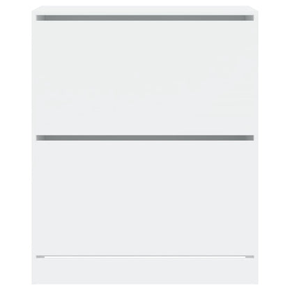 Schoenenkast 80X34X96,5 Cm Bewerkt Hout Wit 80 x 34 x 96.5 cm