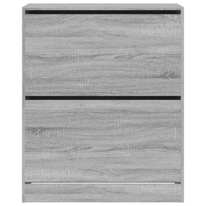 Schoenenkast 80X34X96,5 Cm Bewerkt Hout Eikenkleur Grijs Sonoma 80 x 34 x 96.5 cm