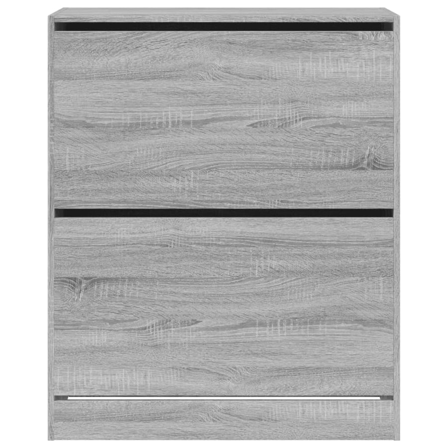 Schoenenkast 80X34X96,5 Cm Bewerkt Hout Eikenkleur Grijs Sonoma 80 x 34 x 96.5 cm
