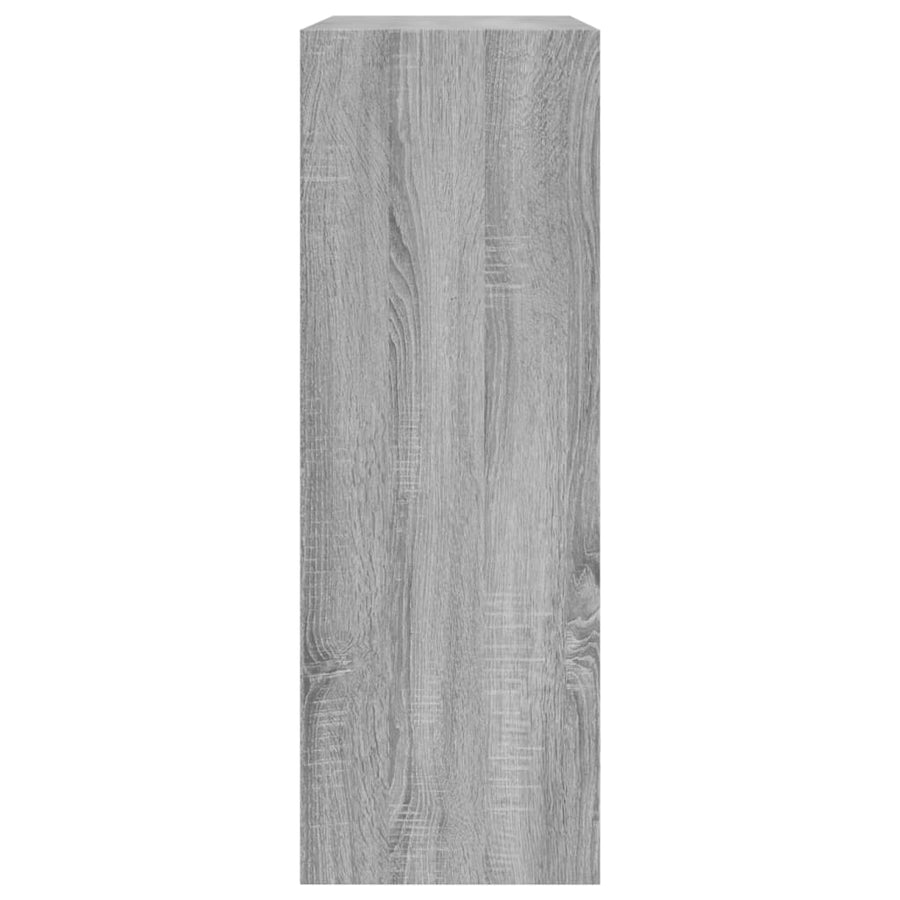 Schoenenkast 80X34X96,5 Cm Bewerkt Hout Eikenkleur Grijs Sonoma 80 x 34 x 96.5 cm