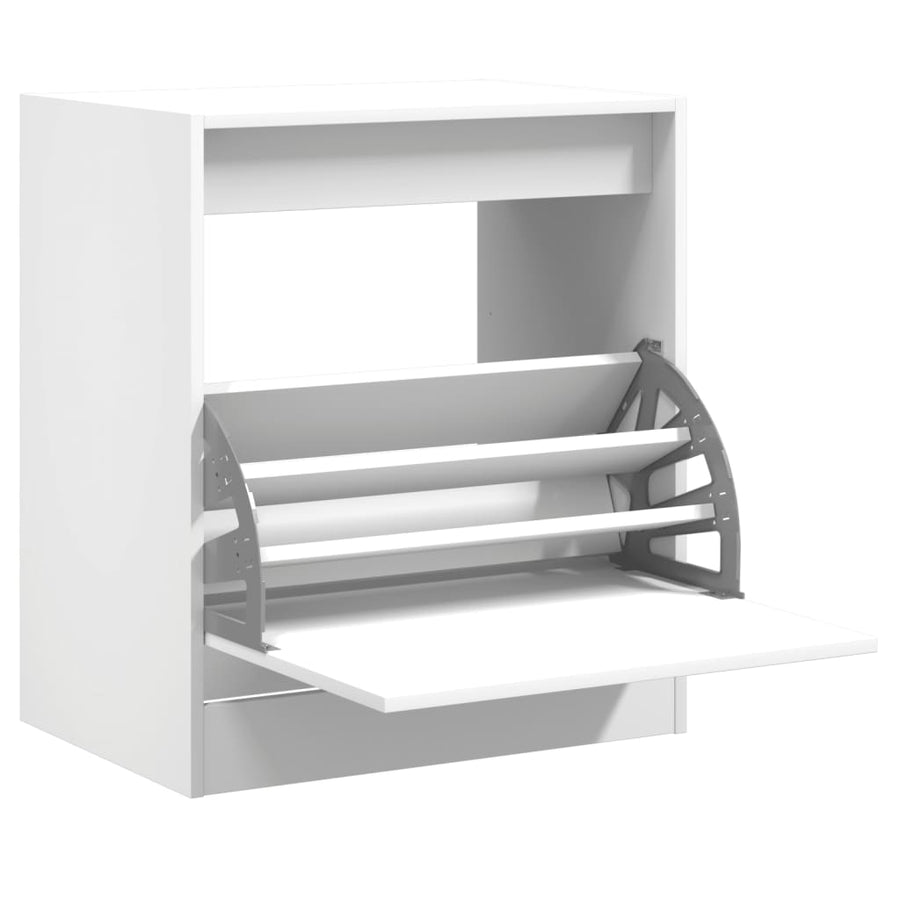 Schoenenkast Bewerkt Hout Wit 60 x 42 x 69 cm
