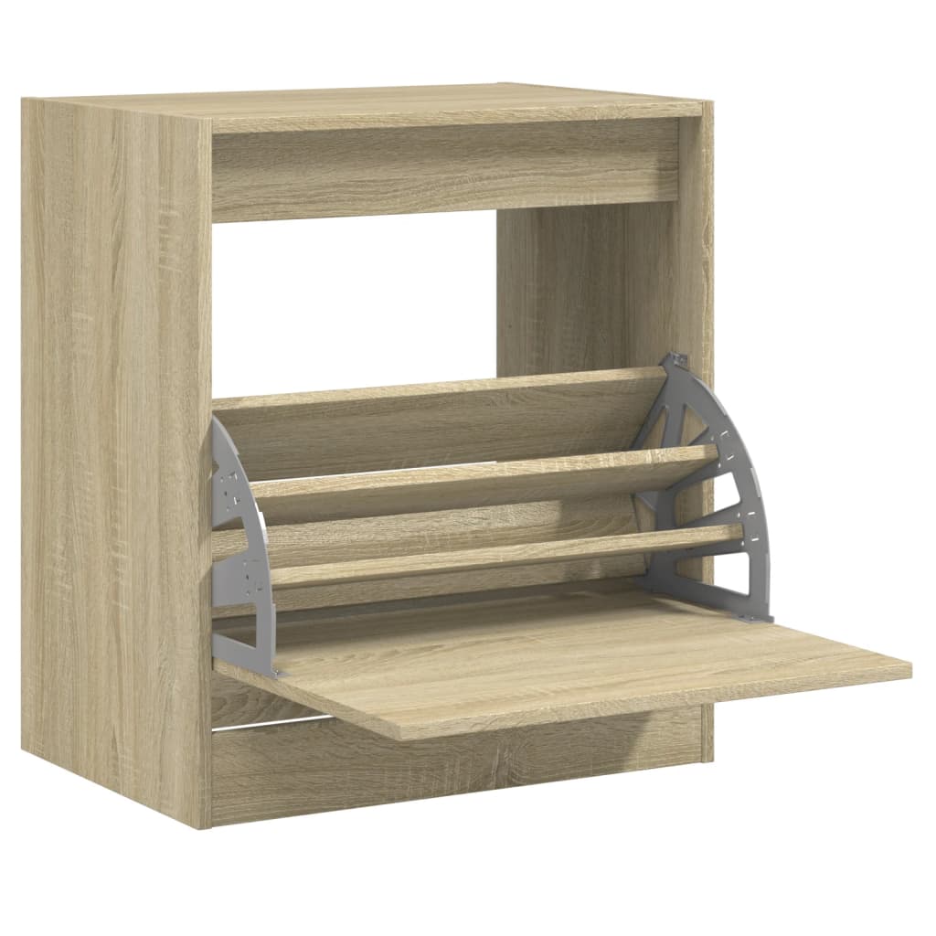 Schoenenkast Bewerkt Hout Kleurig Sonoma Eiken 60 x 42 x 69 cm