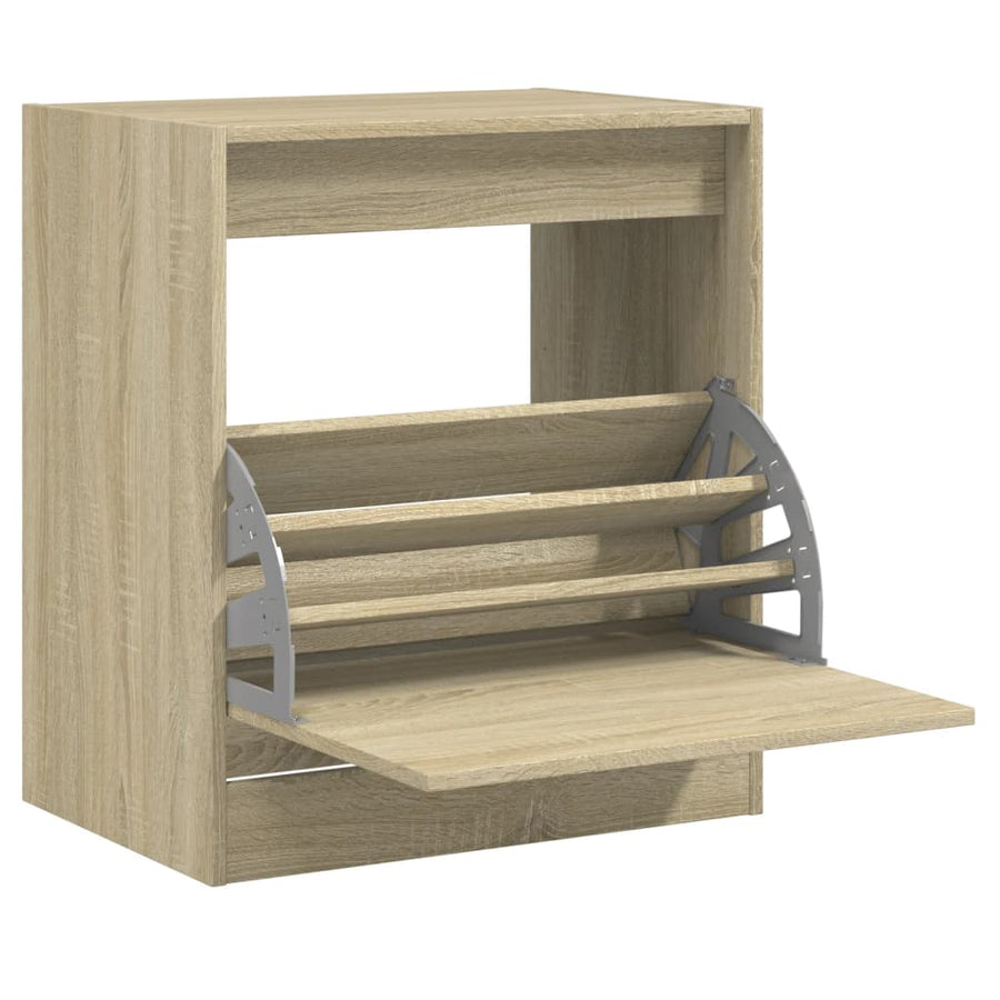 Schoenenkast Bewerkt Hout Kleurig Sonoma Eiken 60 x 42 x 69 cm