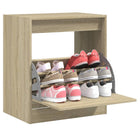 Schoenenkast 60x42x69 cm bewerkt hout sonoma eiken