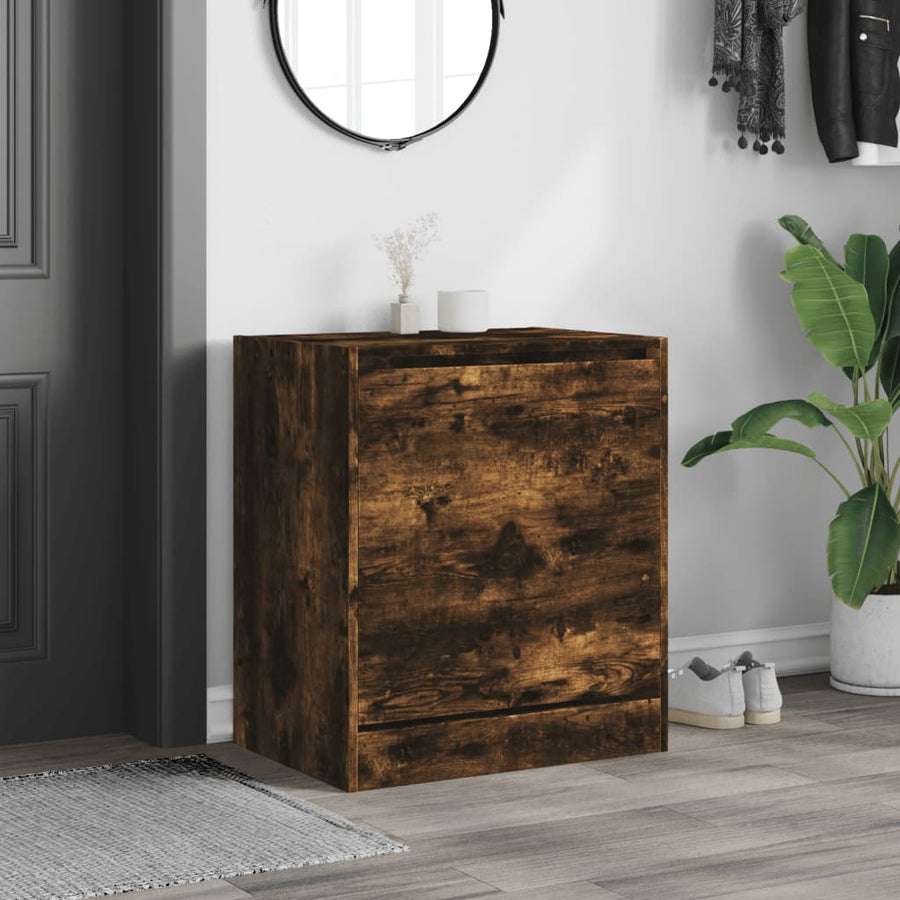 Schoenenkast Bewerkt Hout Kleurig Gerookt Eiken 60 x 42 x 69 cm