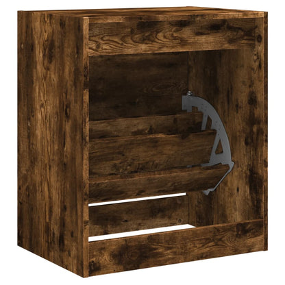 Schoenenkast Bewerkt Hout Kleurig Gerookt Eiken 60 x 42 x 69 cm