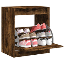 Schoenenkast Bewerkt Hout Kleurig Gerookt Eiken 60 x 42 x 69 cm