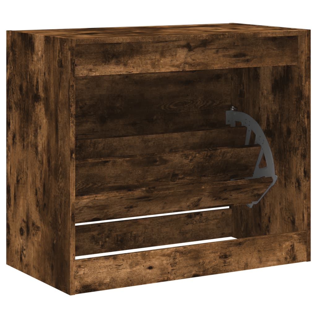 Schoenenkast Bewerkt Hout Kleurig Gerookt Eiken 80 x 42 x 69 cm