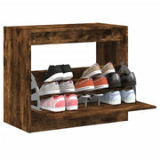 Shoe cabinet 80x42x69 cm engineered wood smoked oak