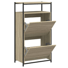 Schoenenkast Bewerkt Hout Kleurig 60 x 34 x 112 cm Sonoma eiken