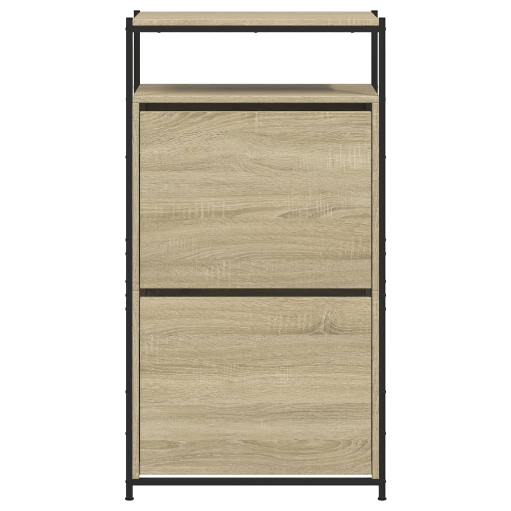 Schoenenkast Bewerkt Hout Kleurig 60 x 34 x 112 cm Sonoma eiken