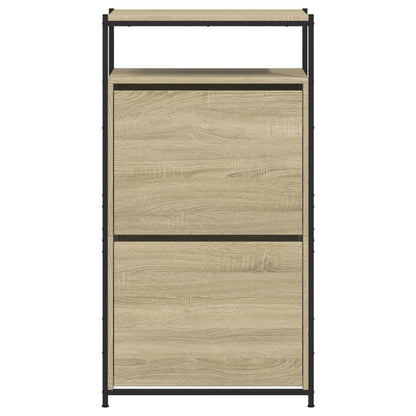 Schoenenkast Bewerkt Hout Kleurig 60 x 34 x 112 cm Sonoma eiken