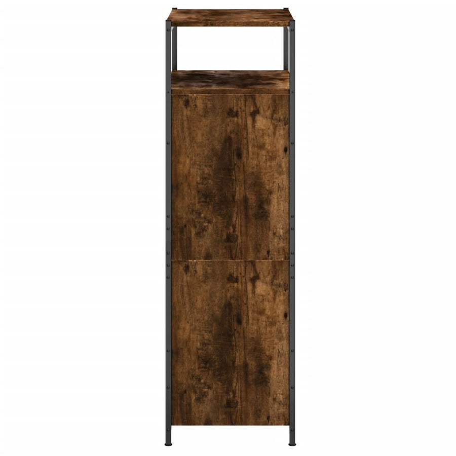 Schoenenkast Bewerkt Hout Kleurig 60 x 34 x 112 cm Gerookt eiken