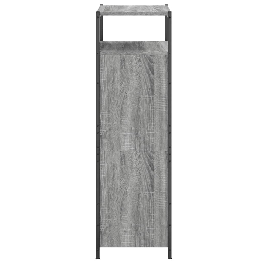Schoenenkast Bewerkt Hout Eikenkleur 60 x 34 x 112 cm Grijs sonoma