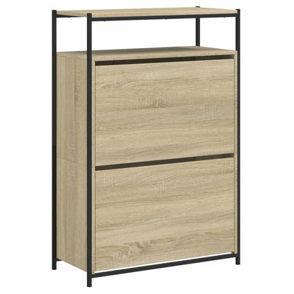 Schoenenkast Bewerkt Hout Kleurig 75 x 34 x 112 cm Sonoma eiken