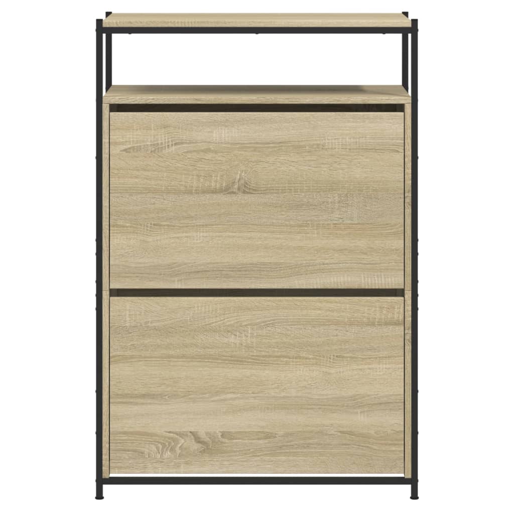 Schoenenkast Bewerkt Hout Kleurig 75 x 34 x 112 cm Sonoma eiken