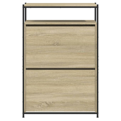 Schoenenkast Bewerkt Hout Kleurig 75 x 34 x 112 cm Sonoma eiken