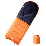 Slaapzak volwassenen 3-4 seizoenen 220x83 cm oranje zwart