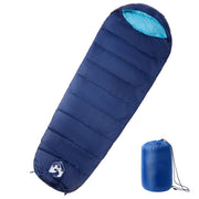 Slaapzak mummie volwassenen 215x85 cm marineblauw