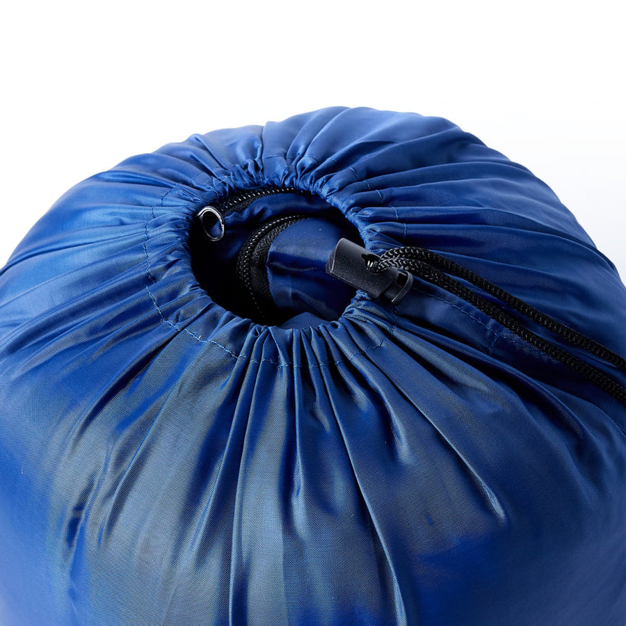 Slaapzak Mummie Voor Volwassenen 3 Seizoenen marineblauw en blauw
