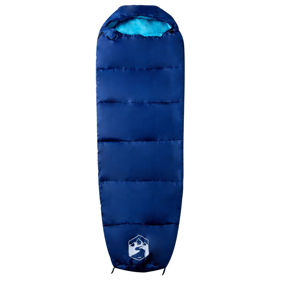 Slaapzak Mummie Voor Volwassenen Camping 3 Seizoenen marineblauw en blauw