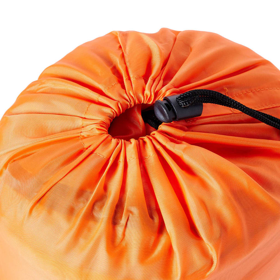 Slaapzak Mummie Voor Volwassenen Camping 3 Seizoenen Oranje en zwart