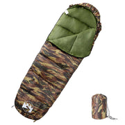 Slaapzak mummie camouflage 3 seizoenen