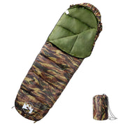 Slaapzak mummie 193x64 cm camouflage 3 seizoenen
