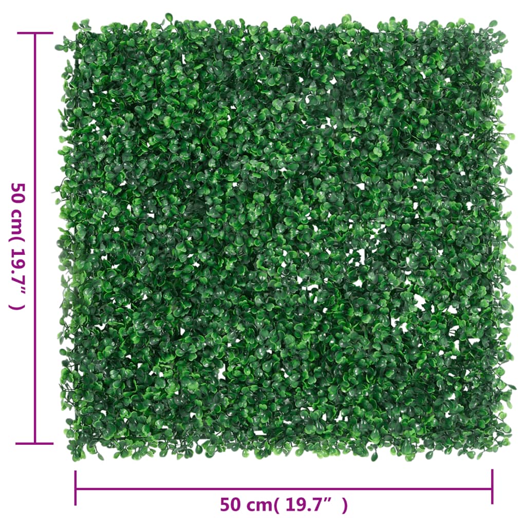 Hek Met Kunstheester 24 St 50X50 Cm Groen