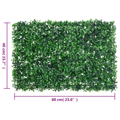   Hek Met Kunstheester 6 St 40X60 Cm Groen
