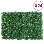 Hek met kunstheester 40x60 cm groen