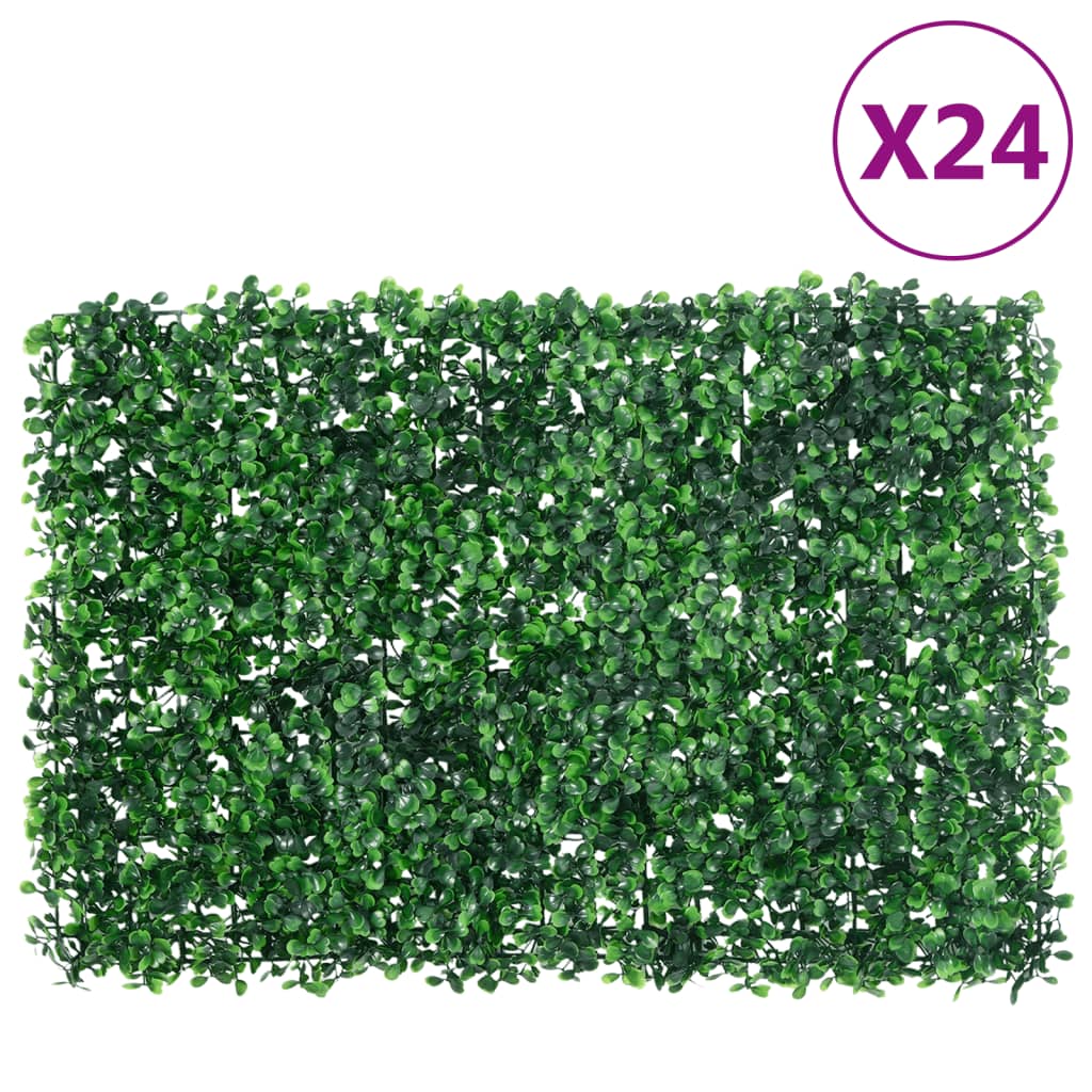   Hek Met Kunstheester 24 St 40X60 Cm Groen