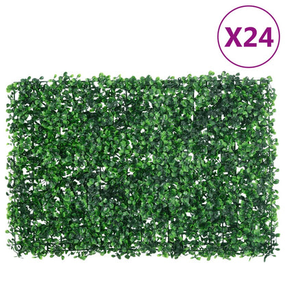   Hek Met Kunstheester 24 St 40X60 Cm Groen